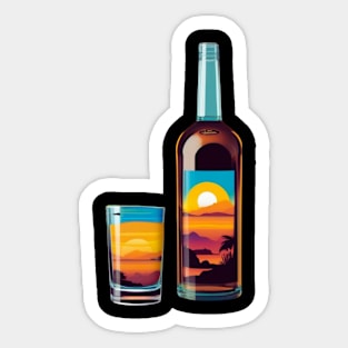 Toast the sunset baby? Sticker